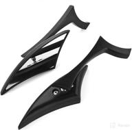 🏍️ enhance your riding experience with 2x black aluminum blade spear rearview side mirror for suzuki b-king motorcycle логотип