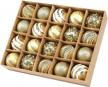 add sparkle to your christmas tree with sattiyrch 20ct shatterproof gold christmas ball ornaments logo
