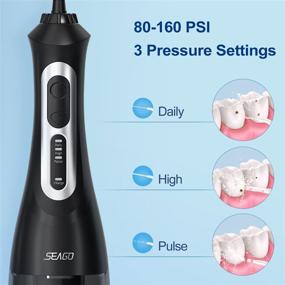 img 2 attached to 💧 Waterproof Rechargeable SEAGO Cordless Oral Irrigator