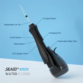 img 1 attached to 💧 Waterproof Rechargeable SEAGO Cordless Oral Irrigator