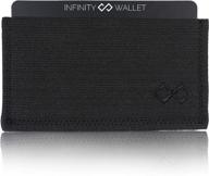 infinity wallet minimalist wallet black logo