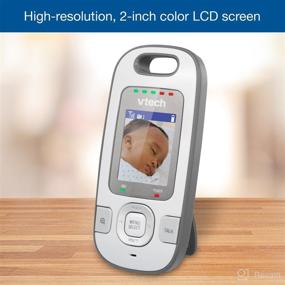 img 2 attached to 👶 VTech VM312-2 Video Baby Monitor: 1000 ft Range, Night Vision, Talk-Back Intercom, 2 Cameras - White/Grey
