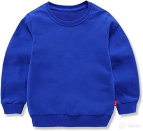 img 3 attached to 👶 CuteOn Baby Boy's Girl's Winter Fleeced-Lined Sweatershirt: Cozy Cotton Long Sleeve Essential