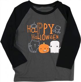 img 3 attached to Women'S Halloween Pumpkin Face Graphic Raglan Baseball Tee Shirt