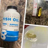 img 1 attached to Bodybuilding Signature Fish Oil Lemon Softgels 400 MG EPA 300 MG DHA Omega-3 Supplement Brain Heart Joint Health 100 Count review by Ken Martinez