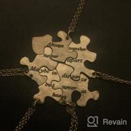 img 1 attached to Stylish Lux Accessories Burnish Gold Always Together Puzzle Best Friends BFF Necklace - A Perfect Keepsake review by John Ramsey