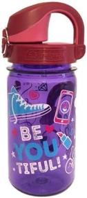 img 2 attached to Nalgene Sustain Tritan BPA-Free Kids Water Bottle, Reusable Leak Proof 12 Oz With 50% Plastic Waste Material, Carabiner Compatible.