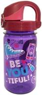 детская бутылка для воды nalgene sustain tritan без bpa, многоразовая герметичная 12 унций с 50% пластиковыми отходами, совместимая с карабином. логотип