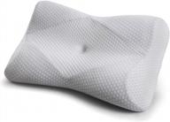 mkicesky memory foam neck pillow: ergonomic orthopedic bed pillow for side/back/stomach sleepers to relieve neck & shoulder pain - gray logo