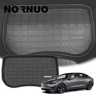 🚘 nornuo heavy duty front trunk liner - all-protection cargo mat for 2016-2020 tesla model 3 logo