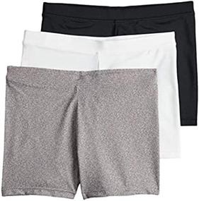 img 2 attached to 🩳 Active Marble Playground Pals Mini Shorts 3 Pack for Girls' Clothing