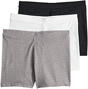 img 1 attached to 🩳 Active Marble Playground Pals Mini Shorts 3 Pack for Girls' Clothing