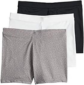 img 4 attached to 🩳 Active Marble Playground Pals Mini Shorts 3 Pack for Girls' Clothing