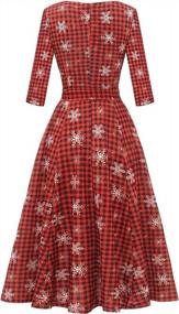 img 2 attached to Charm Up Your Wardrobe With DRESSTELLS Vintage Tea Dress For Stylish Church/Work Events