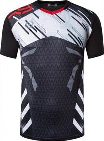 img 4 attached to Jeansian Men's Quick-Dry Sport Short Sleeve T-Shirt - Golf, Tennis, Running - LSL133