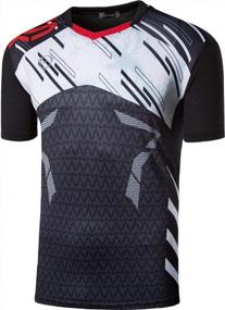 img 3 attached to Jeansian Men's Quick-Dry Sport Short Sleeve T-Shirt - Golf, Tennis, Running - LSL133