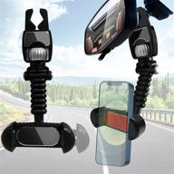 📱 2022 multifunctional rear view mirror phone holder: 2pcs 360 rotating mount for car, universal clip for vehicle truck back seat logo