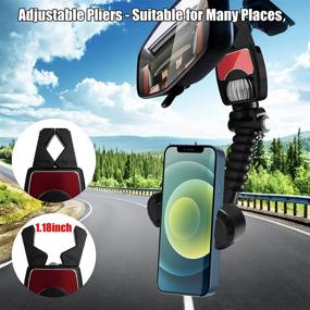 img 3 attached to 📱 2022 Multifunctional Rear View Mirror Phone Holder: 2PCS 360 Rotating Mount for Car, Universal Clip for Vehicle Truck Back Seat