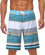 quick-dry men's swim trunks with mesh lining - board shorts ideal for beachwear by yaluntalun logo