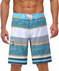 img 4 attached to Quick-Dry Men'S Swim Trunks With Mesh Lining - Board Shorts Ideal For Beachwear By Yaluntalun