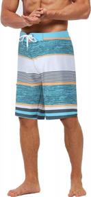 img 3 attached to Quick-Dry Men'S Swim Trunks With Mesh Lining - Board Shorts Ideal For Beachwear By Yaluntalun