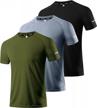 stay cool and comfortable with boyzn men's 3 pack quick dry workout shirts logo