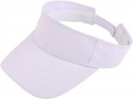 versatile sun visor: melesh adjustable headband for active men and women logo