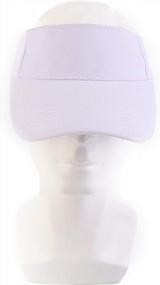 img 1 attached to Versatile Sun Visor: Melesh Adjustable Headband For Active Men And Women