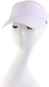 img 2 attached to Versatile Sun Visor: Melesh Adjustable Headband For Active Men And Women