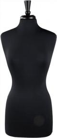 img 2 attached to Dressmaker Forms - Female Jersey Forms - Black - Size 8-29"H Form - Includes Base, Form, And Finial - Sewing Dressmaker, Clothing Display Or Jewelry Display