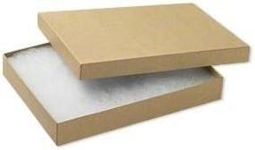 img 1 attached to 📦 Premium 10-Pack: Large 65 Size Kraft Cotton Filled Jewelry Boxes