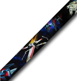 img 1 attached to 🚀 Plasticolor Star Wars Space Scene Lanyard Keychain, Black - 004452R01