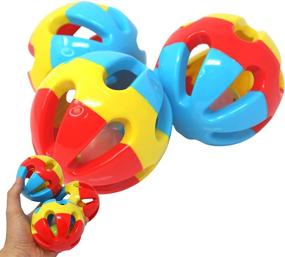 img 4 attached to 🦜 BONKA BIRD TOYS 1312 Pk3 Soccer Ball - 3 Inch | Durable & Colorful | Plastic for Parrot, Cockatoo, African Grey, Macaw, Eclectus