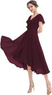 syys chiffon bridesmaid dresses pockets women's clothing ~ dresses logo