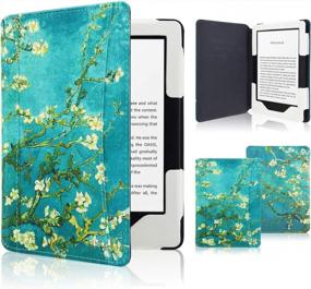 img 4 attached to ACdream Folio Premium PU Leather Wallet Cover With Auto Sleep Wake And Front Pocket For Kindle Paperwhite 6.8 Inches 11Th Generation 2021 - Blossom1