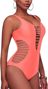 img 3 attached to BeachQueen Women's Swimsuit with Cutout Detail - Bathing Apparel and Swimwear with Swimsuits & Cover Ups