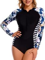 nesy protection swimsuit printed swimwear women's clothing : swimsuits & cover ups logo