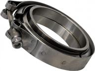 secure your vehicle's system with pitvisit's 3" stainless steel v-band clamp and interlocking flange combo logo