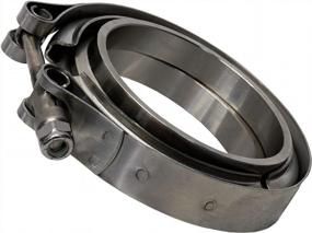 img 2 attached to Secure Your Vehicle'S System With PitVisit'S 3" Stainless Steel V-Band Clamp And Interlocking Flange Combo