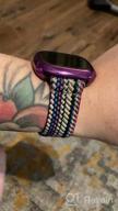 img 1 attached to Adjustable Braided Nylon Solo Loop Strap Compatible With Fitbit Sense/ Versa 3 Bands For Men & Women review by Yung Cypher