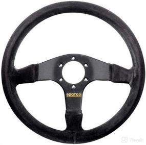 img 1 attached to Sparco 015R375PSN Suede Steering Wheel