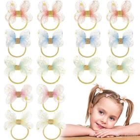 img 4 attached to Luinabio Toddler Ponytail Birthday Accessories