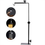 adjustable reptile lamp stand - metal floor light support bracket for glass terrariums with heating light (l) logo