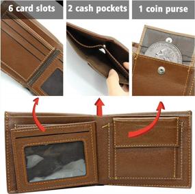 img 2 attached to Create A Timeless Treasure With Personalized Men'S Photo Wallet – Engraved Leather Wallet For Your Loved Ones