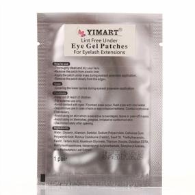 img 2 attached to Безворсовые гелевые подушечки под глаза для наращивания ресниц - набор из 40 пар от Yimart