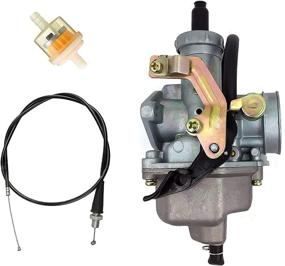 img 3 attached to 🔧 High-Quality Carburetor Carb with Throttle Cable for Honda ATV Fourtrax 200 TRX200SX TRX200 TRX200D 4 Wheeler Quad 1984