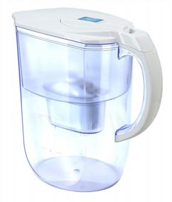 img 1 attached to Ehm Ultra Premium Alkaline Water Filter Pitcher - 3.8L, Activated Carbon Filter- BPA Free, Healthy, Clean, & Toxin-Free Mineralized Alkaline Water In Minutes- Up To 9.5 PH-2022 (White)