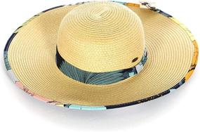 img 4 attached to Women'S Summer Sun Hat: SERENITA Straw Wide Brim Floppy Beach & Hiking Hats