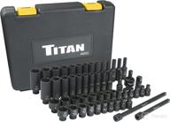 🔧 titan 46053: high-quality 1/4" drive sae & metric impact socket set for precision work логотип