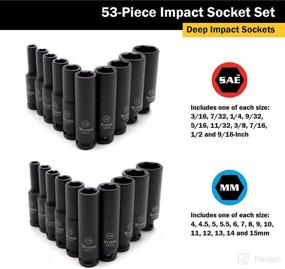 img 1 attached to 🔧 Titan 46053: High-Quality 1/4" Drive SAE & Metric Impact Socket Set for Precision Work